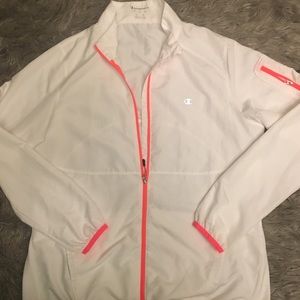 CHAMPION WHITE WINDBREAKER JACKET